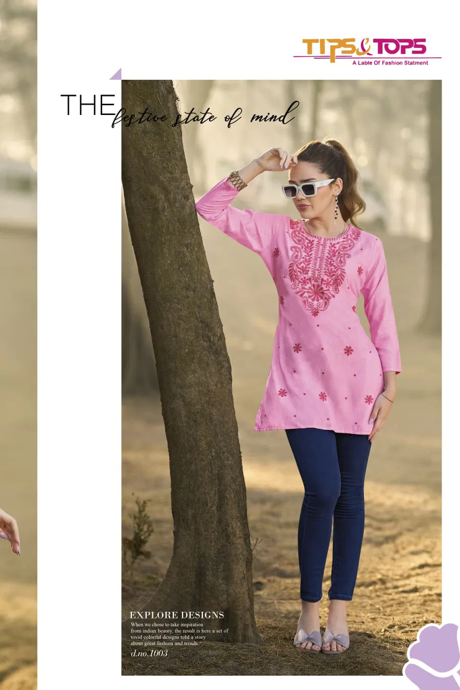 Colors Vol 5 Tips And Tops Rayon Embroidery Western Top Suppliers In India